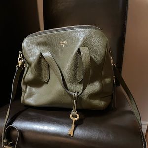 Olive Green Leather bag